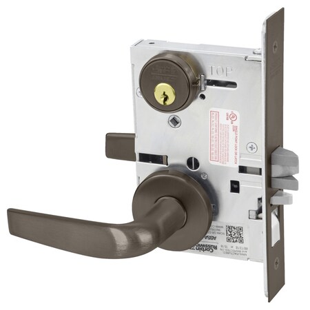 Corbin Russwin Entrance or Office Mortise Lock, CS Lever, A Rose, Oil Rubbed Bronze ML2051 CSA 613
